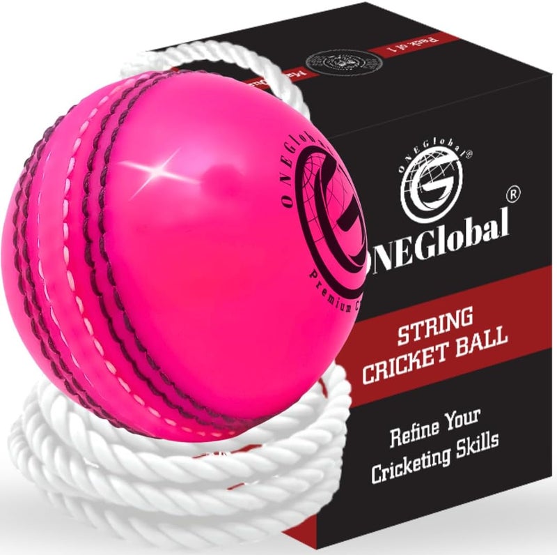 ONEGlobal Incrediball Soft String Cricket Ball | Outdoor and Indoor Soft Hanging Cricket Ball for Practice | for Footwork, Timing and Solo Training - Image 1